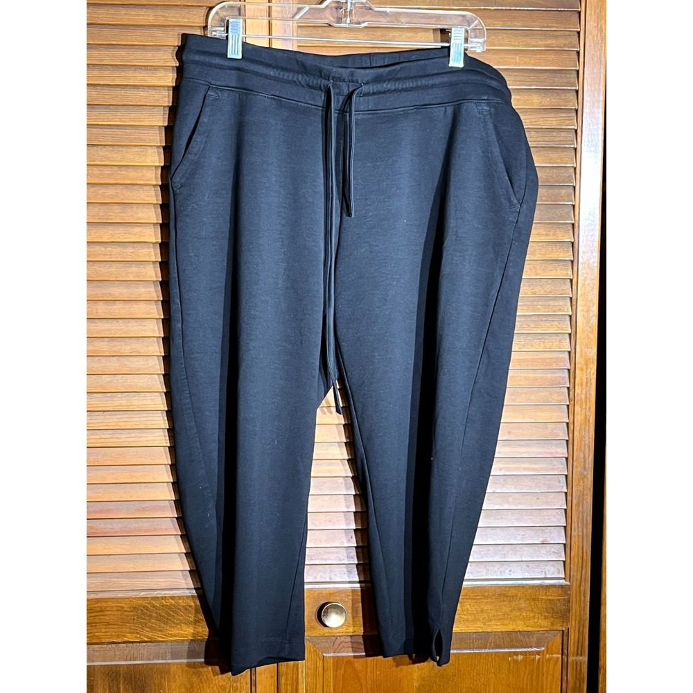 32 Degrees Cool Jogger Pants Womens XL Black Stretch Pull On Casual 38x28